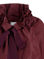 Image of Iconic Bordeaux Blouse by Patou for Women - Season Autumn-Winter 2025 - Model view 5