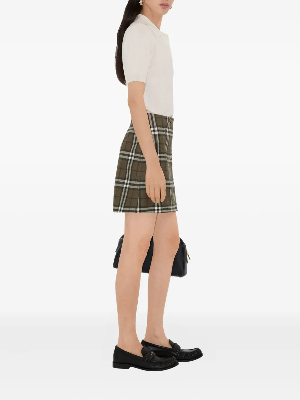 Gonna Mini in Lana a Quadri