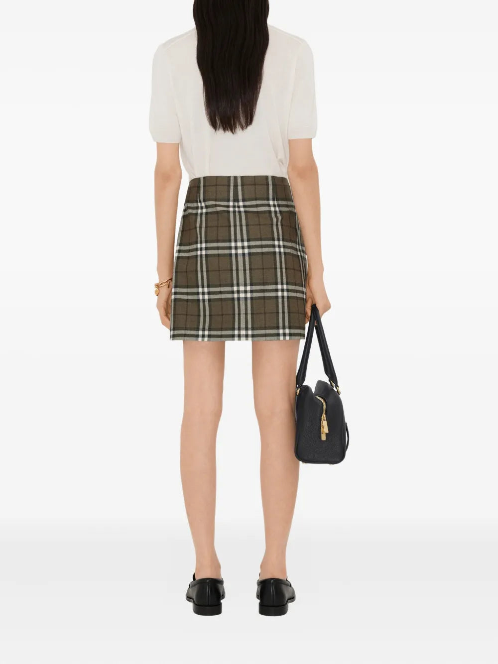 Gonna Mini in Lana a Quadri