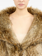 Image of Faux Fur Jacket by Mm6 for Women - Season Autumn-Winter 2025 - Model view 5
