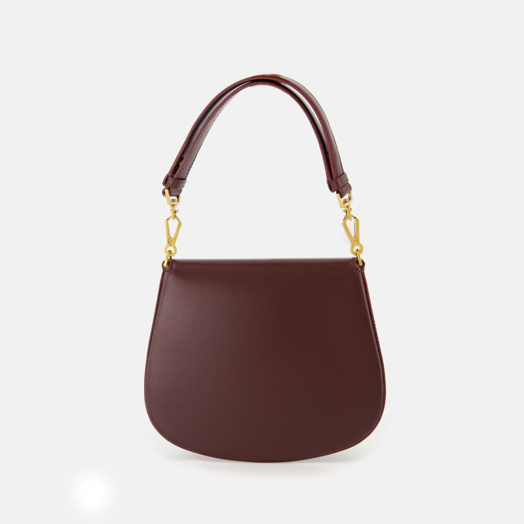 Mini Sac Volatire, Saint Laurent bag, bordeaux leather handbag, luxury accessories, autumn/winter collection