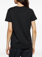 Image of Embroidered Logo T-Shirt by Moncler for Women - Season Spring-Summer 2026 - Model view 3
