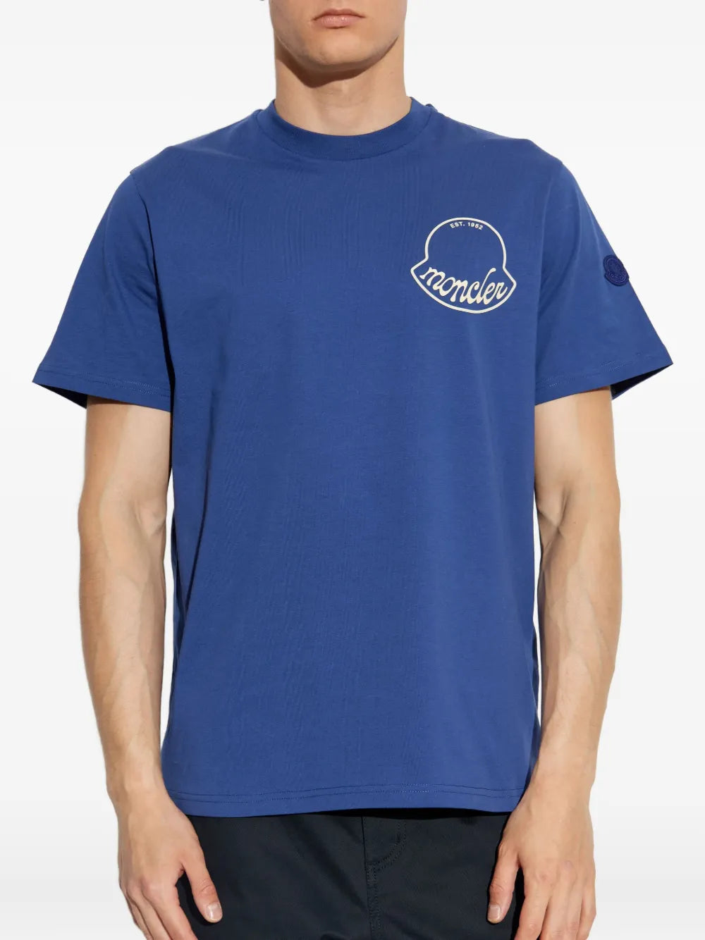 Image of Moncler Logo T-Shirt by Moncler for Men - Season Autumn-Winter 2025 - Detail View 1