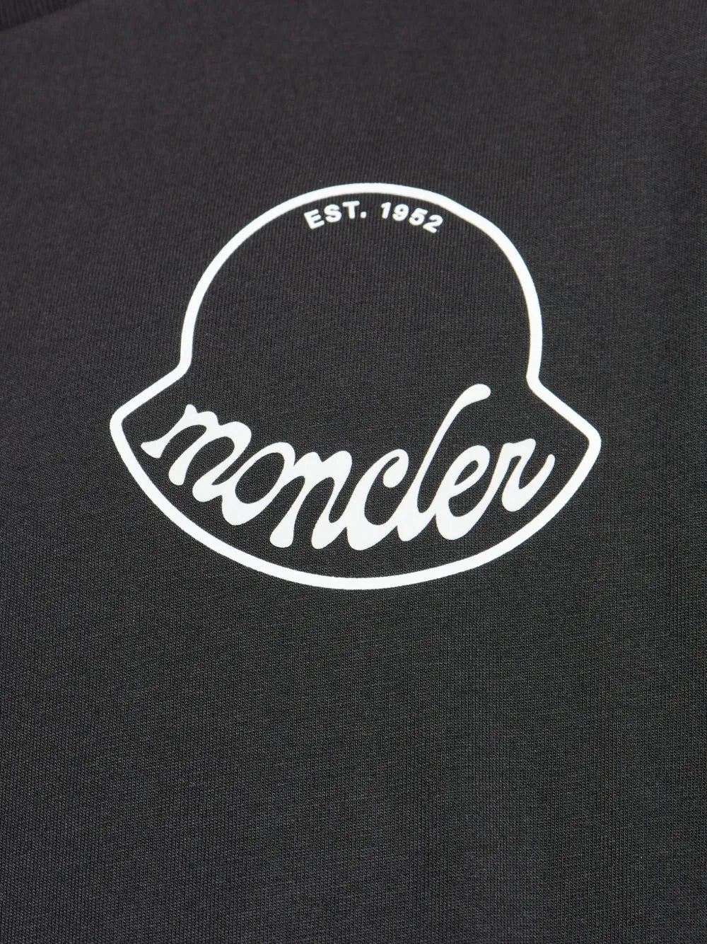 Image of Black Logo T-Shirt by Moncler for Men - Season Autumn-Winter 2025 - Detail View 7