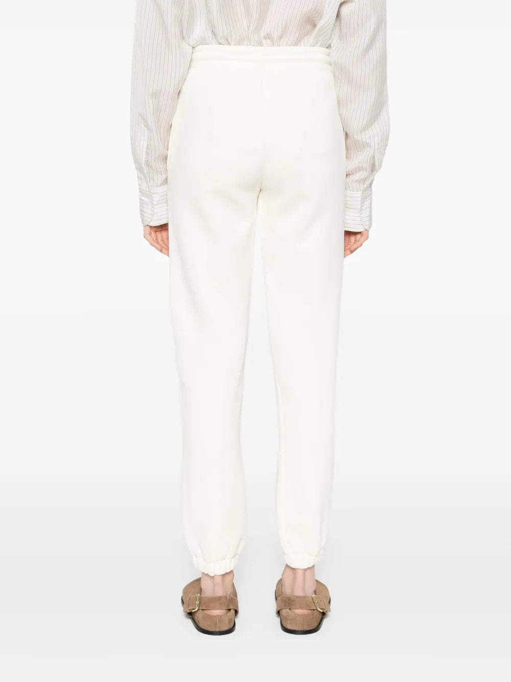 Image of White Sweatpants by Moncler for Women - Season Autumn-Winter 2025 - Detail View 6