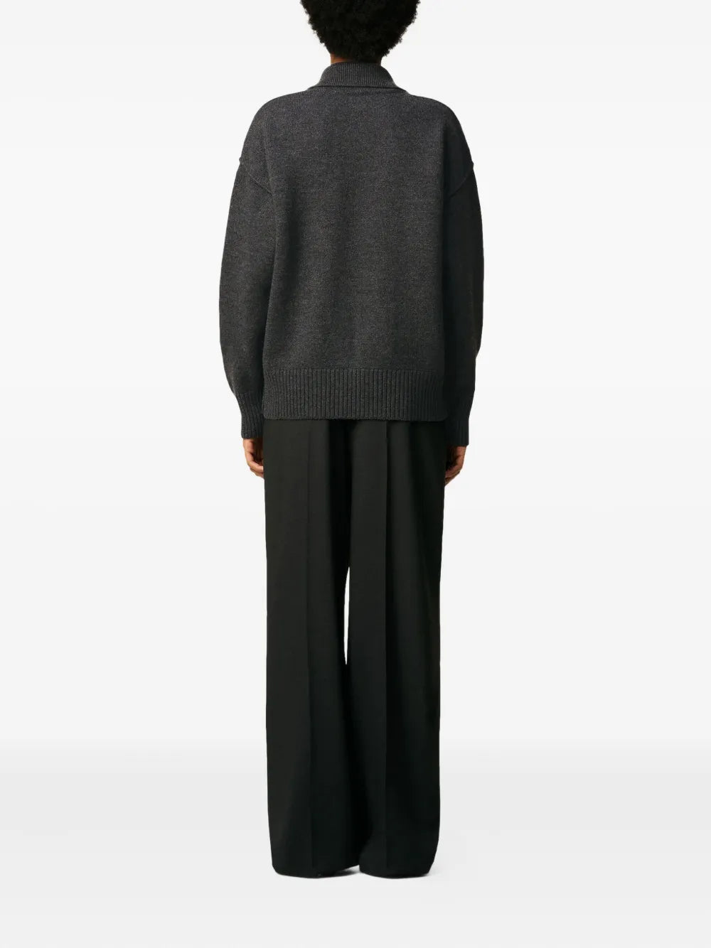 Long Sleeve Wool Polo