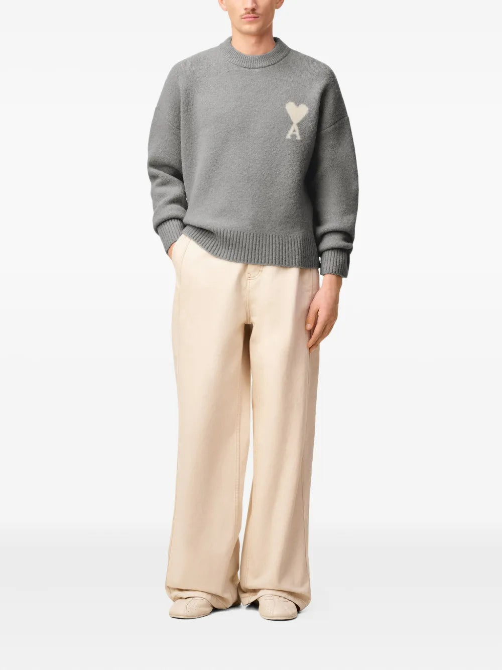 Ami de coeur Grey Sweater