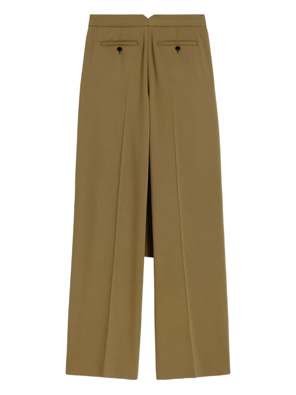 Image of Kaki Wide-leg Pants by Ami PARIS for Women - Season Autumn-Winter 2025 - Model view 6