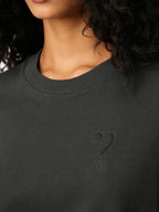 Image of AMI Paris Logo T-Shirt by Ami PARIS for Unisex - Season Autumn-Winter 2025 - Model view 5