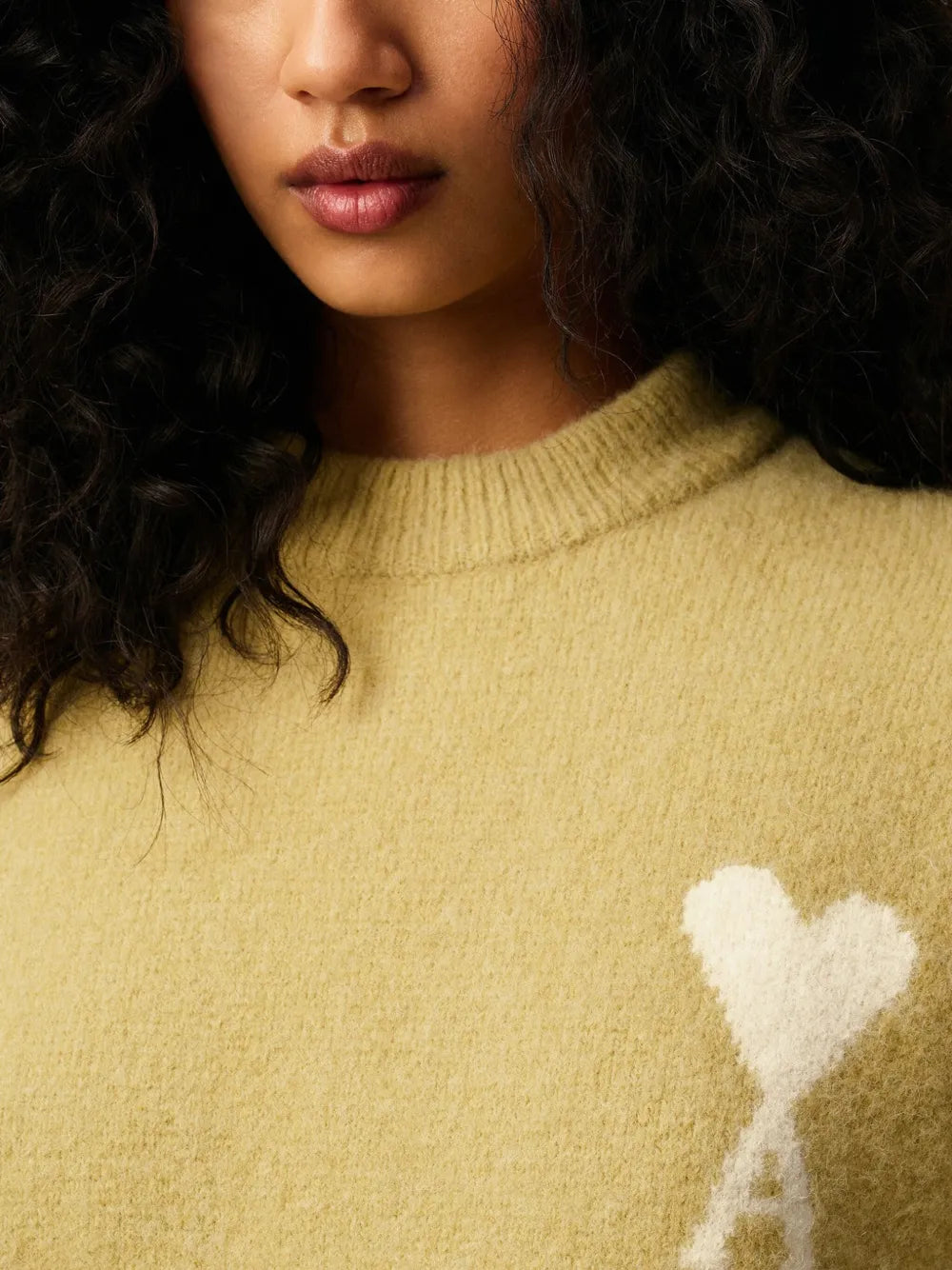 Ami de coeur Yellow Knit Sweater