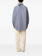Image of Striped Navy Blouse by Ami PARIS for Unisex - Season Autumn-Winter 2025 - Model view 3