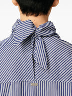 Image of Striped Navy Blouse by Ami PARIS for Unisex - Season Autumn-Winter 2025 - Model view 5