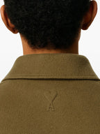 Kaki Wool and Cashmere Jacket