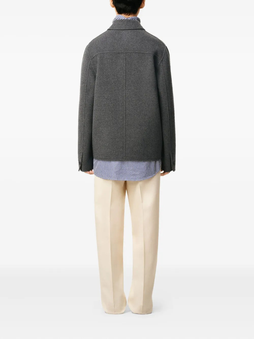 Veste Boule en Laine Grise