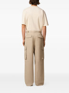 Image of Beige Cargo Pants by Ami PARIS for Men - Season Autumn-Winter 2025 - Detail View 6