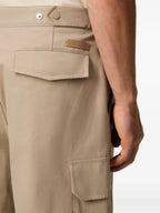 Image of Beige Cargo Pants by Ami PARIS for Men - Season Autumn-Winter 2025 - Detail View 8