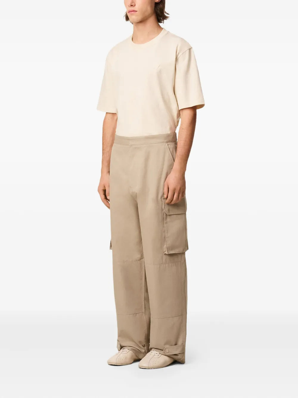 Beige Cargo Pants