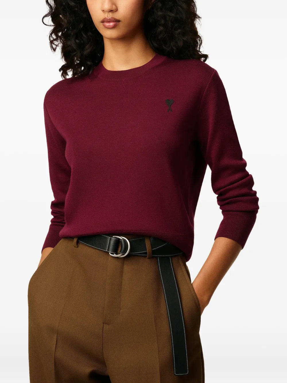 Le Pull Ami de coeur Bordeaux