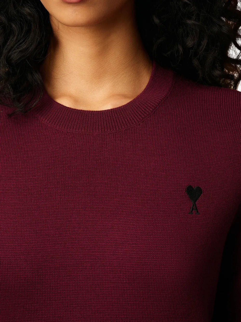 Le Pull Ami de coeur Bordeaux