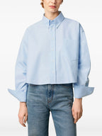 Imagen de la camiseta crop Ami de Coeur de Ami PARIS para mujeres - Temporada Primavera-Verano 2026 - Vista modelo 4
