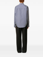 Image of Striped Shirt by Ami PARIS for Unisex - Season Autumn-Winter 2025 - Model view 3
