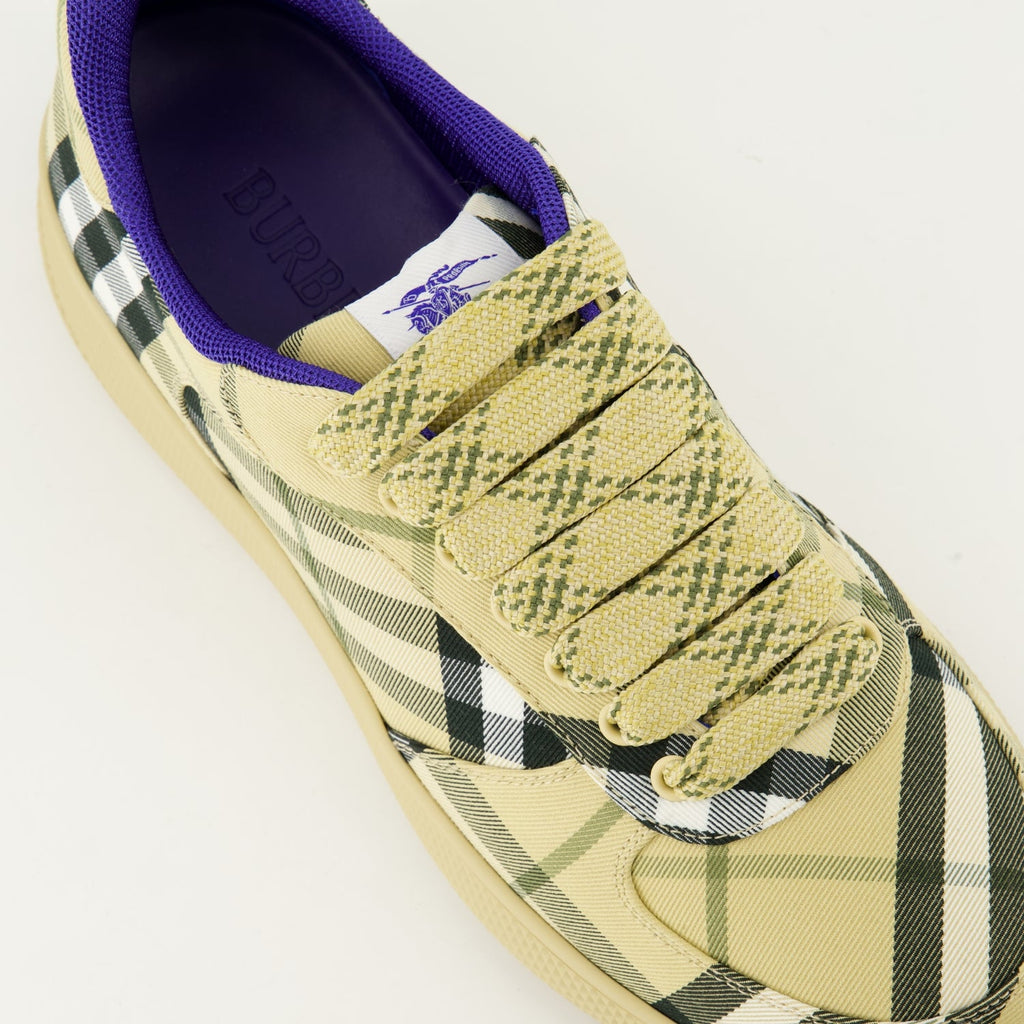 plaid sneakers, canvas footwear, vintage style, rubber sole sneakers, elegant casual wear