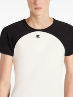 Image of Contrast T-Shirt by Courrèges for Men - Season Autumn-Winter 2025 - Model view 4