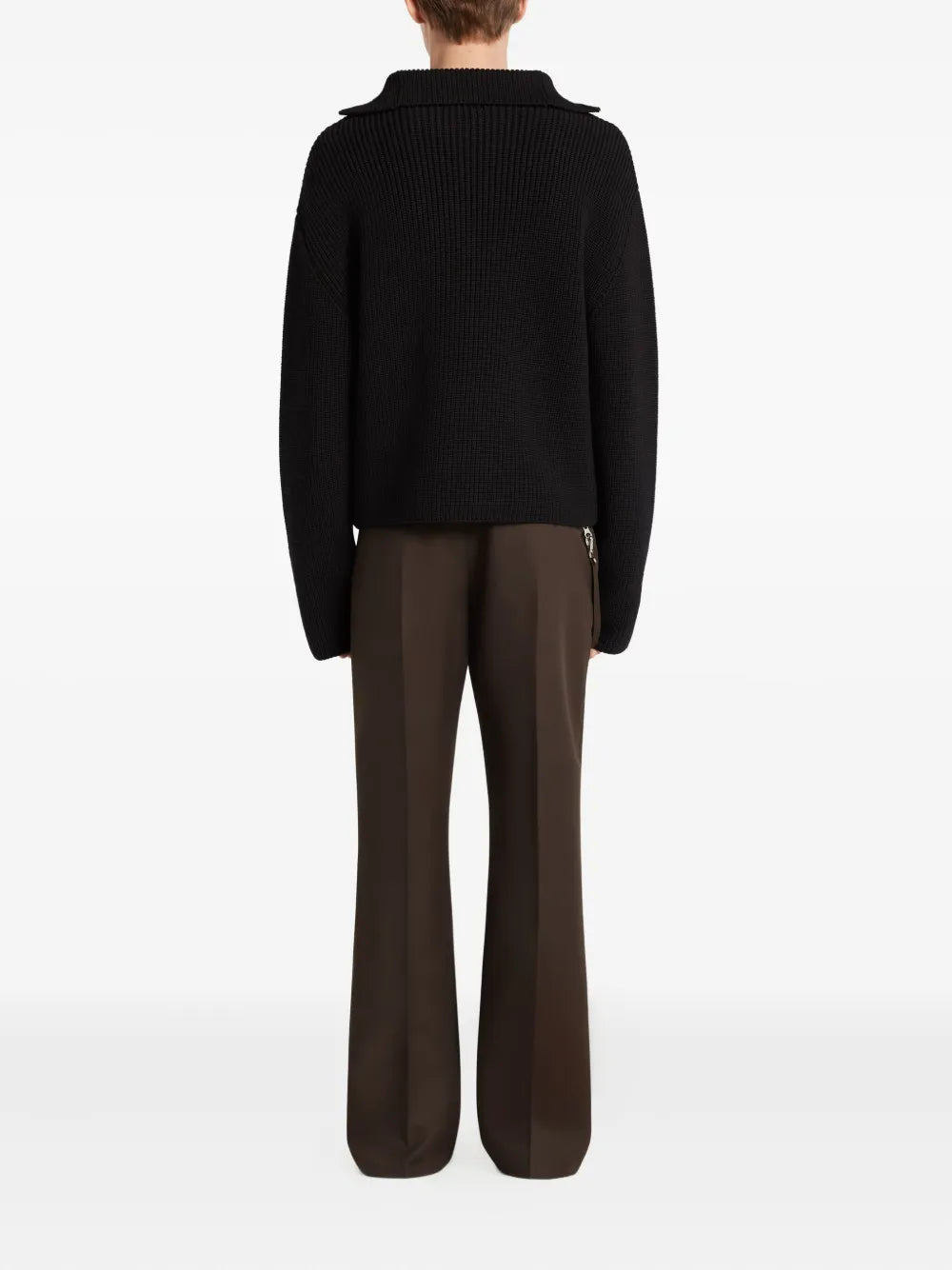 Suéter de Malha Preto Tricker