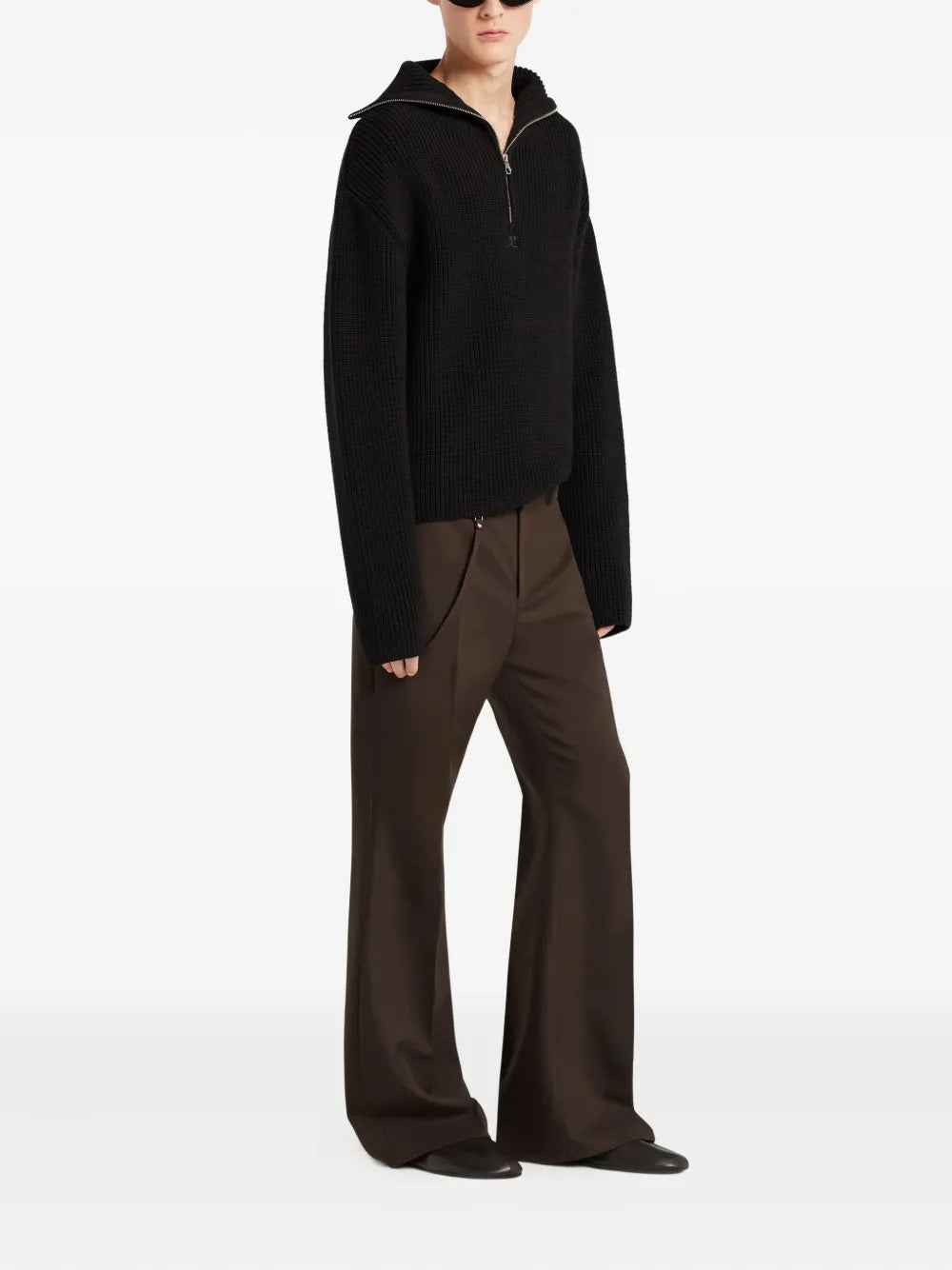 Suéter de Malha Preto Tricker