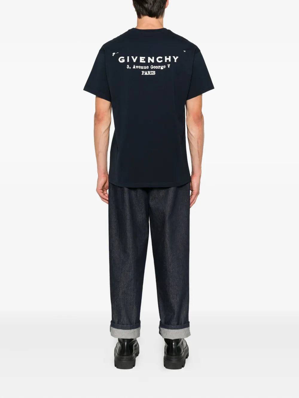Image of Givenchy Signature Printed T-Shirt by Givenchy for Men - Season Autumn-Winter 2025 - Back View