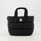 Image of mini cabas caradoc noir by Moncler for Women - Season Spring-Summer 2026 - Front View