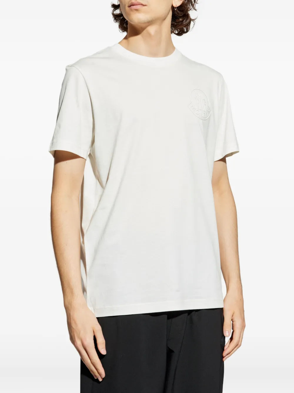 T-Shirt Branca com Logo 3D