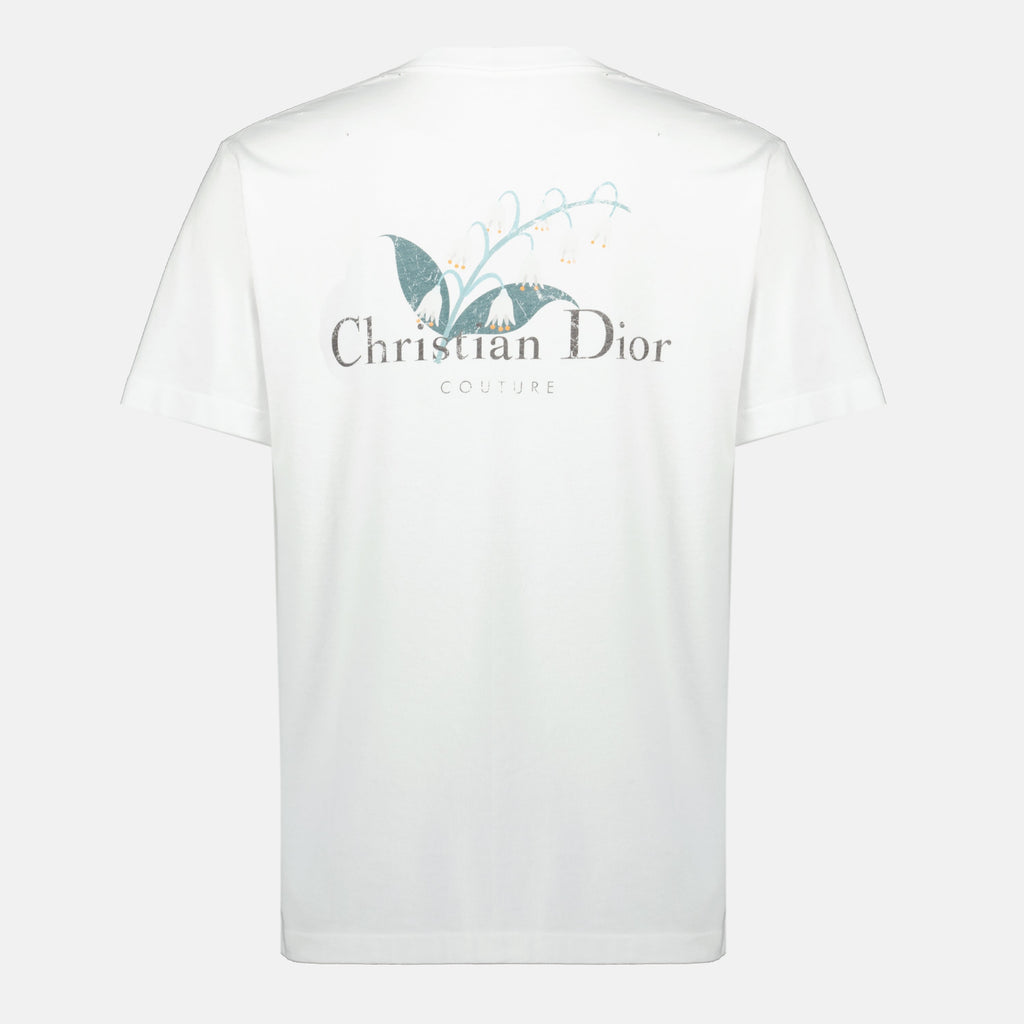 Dior T-Shirt, Muguet collection, cotton T-shirt, printed logo, Christian Dior Couture