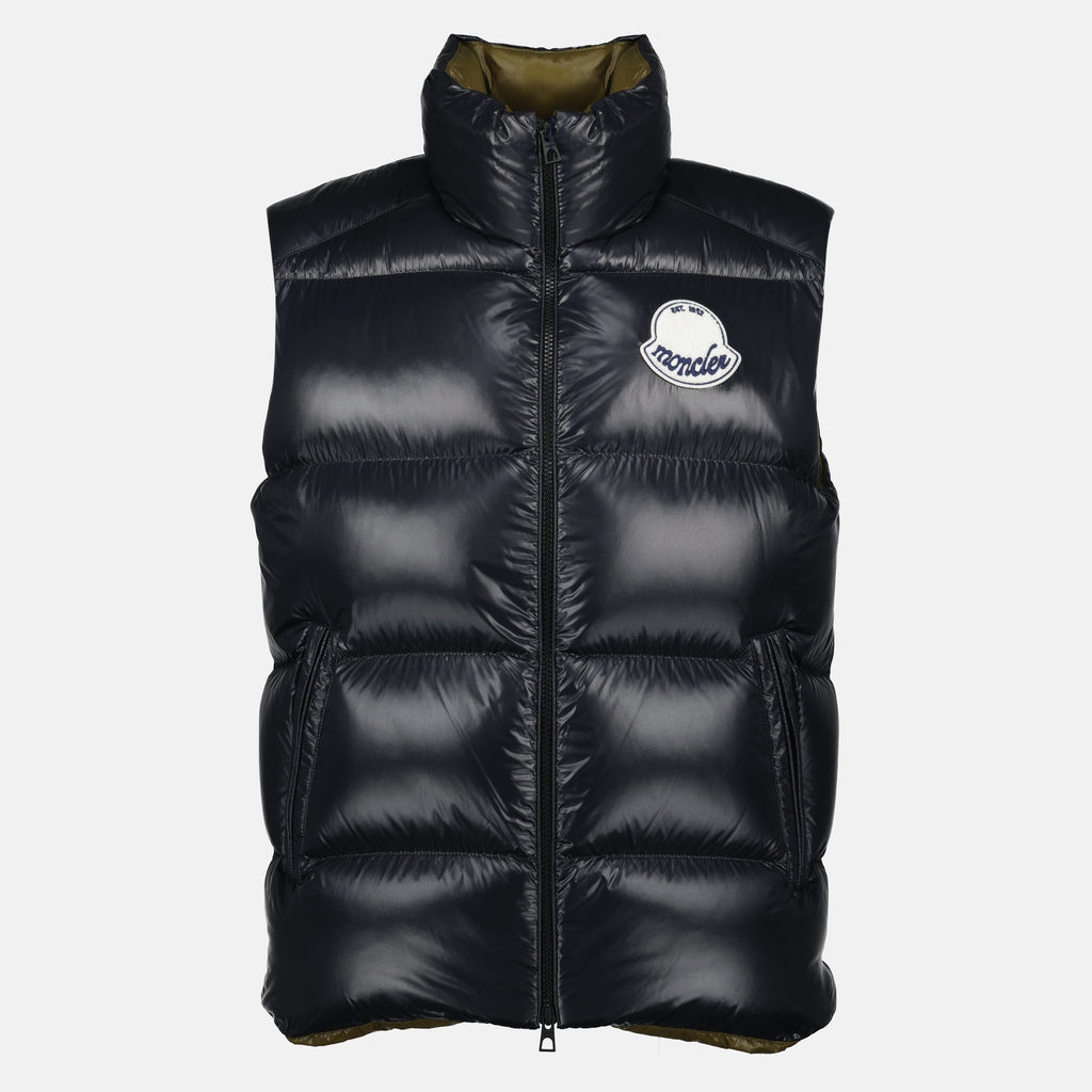 Image du Gilet Noir Lipsi de Moncler pour Hommes - Saison Automne-Hiver 2025 - Vue de face