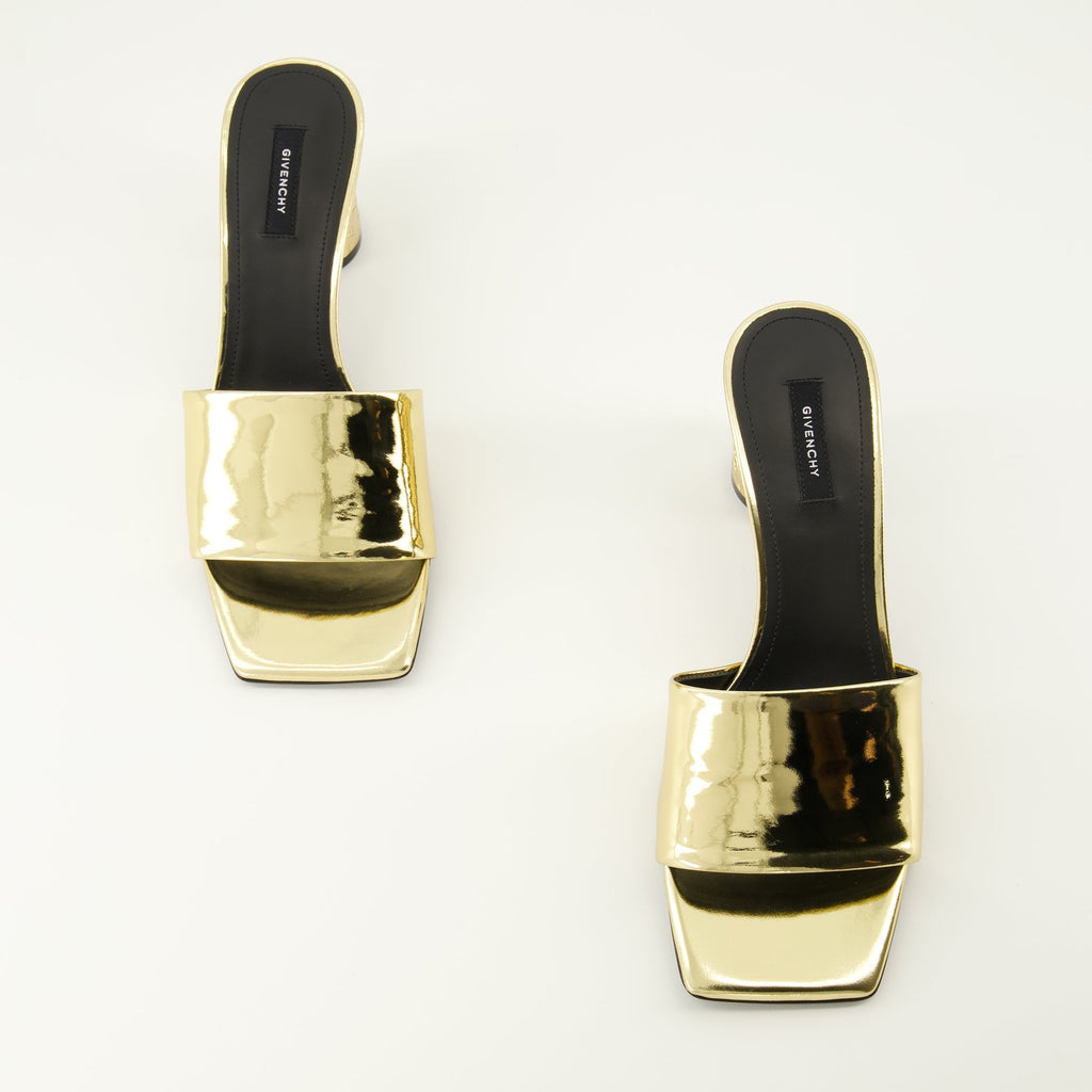 지방시 테이프 미러 효과 힐 샌들