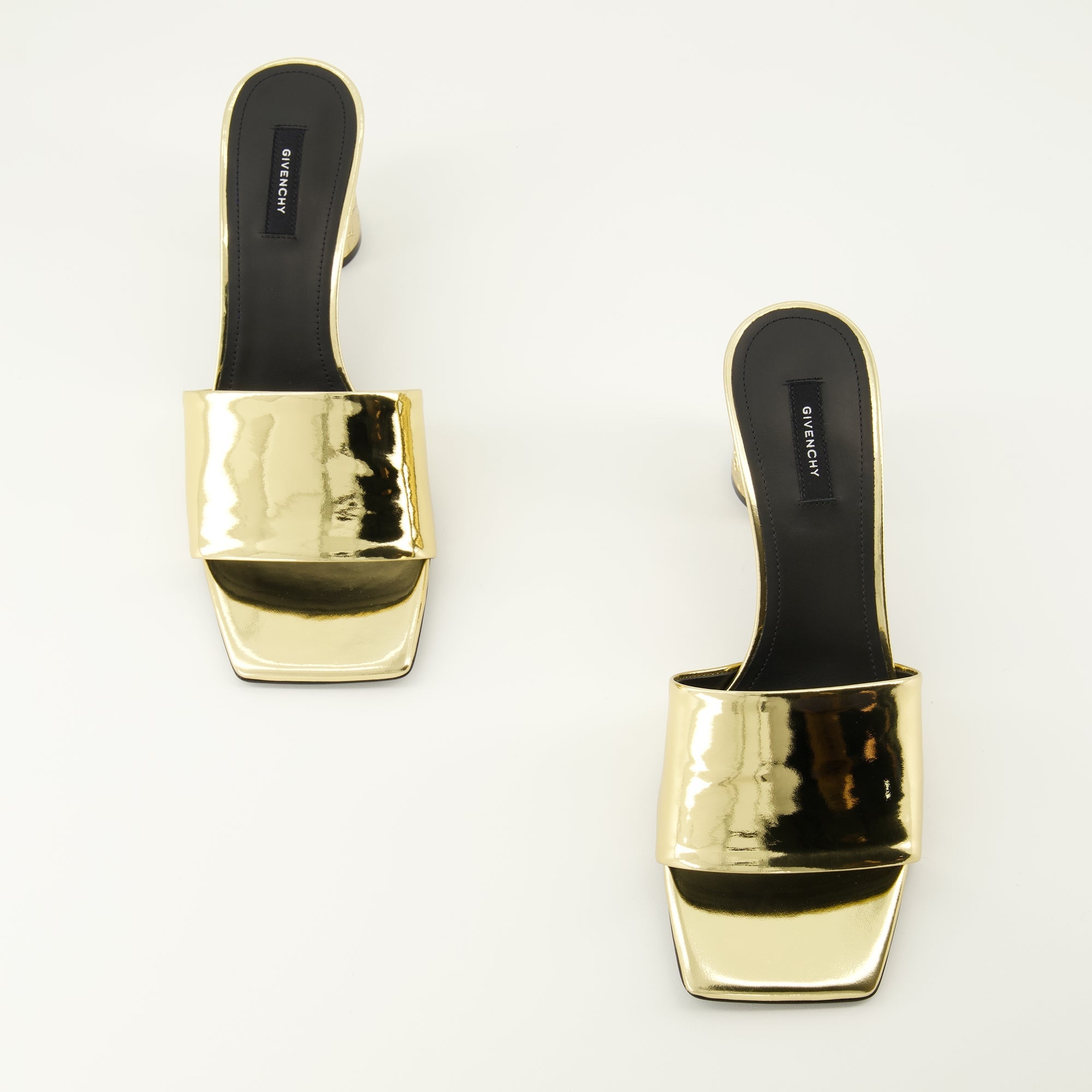 지방시 테이프 미러 효과 힐 샌들