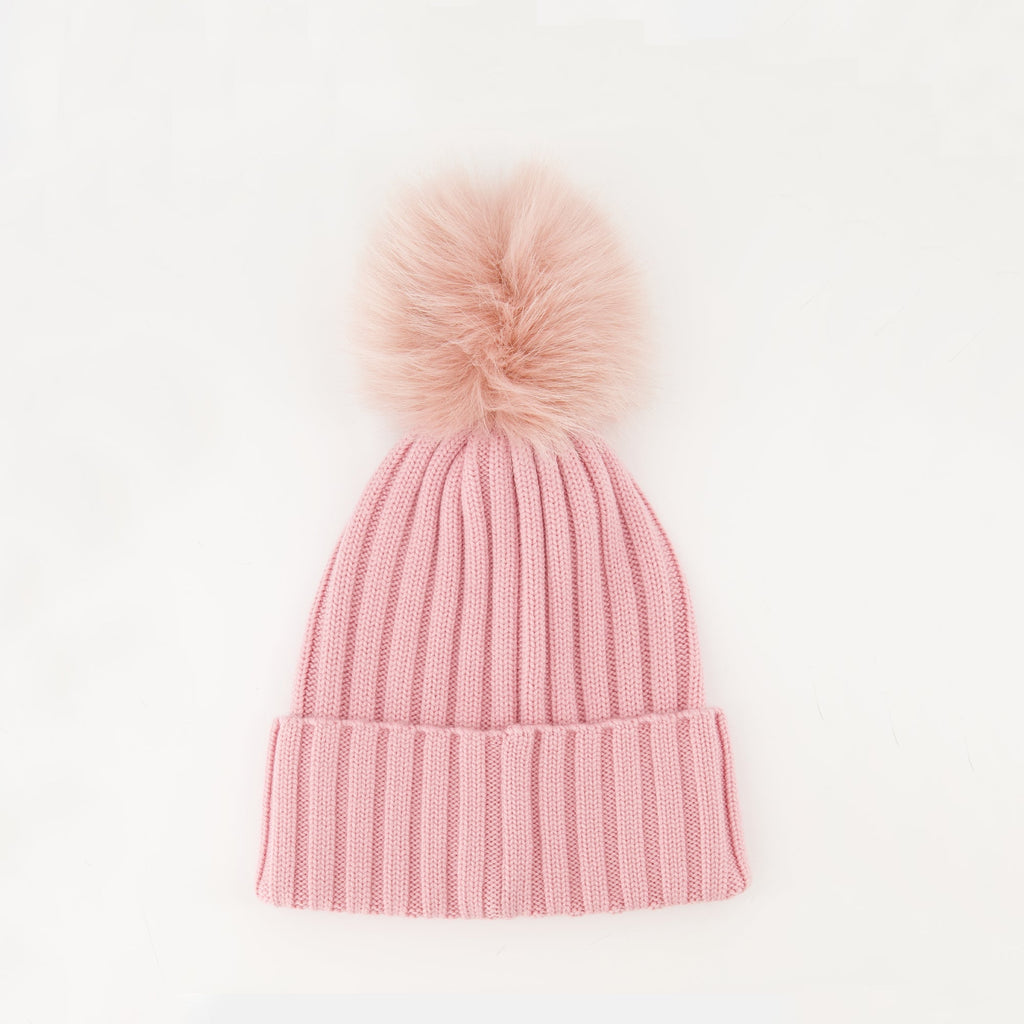 Image of Pom Pom Wool Hat by Moncler for Women - Season Autumn-Winter 2025 - Back View