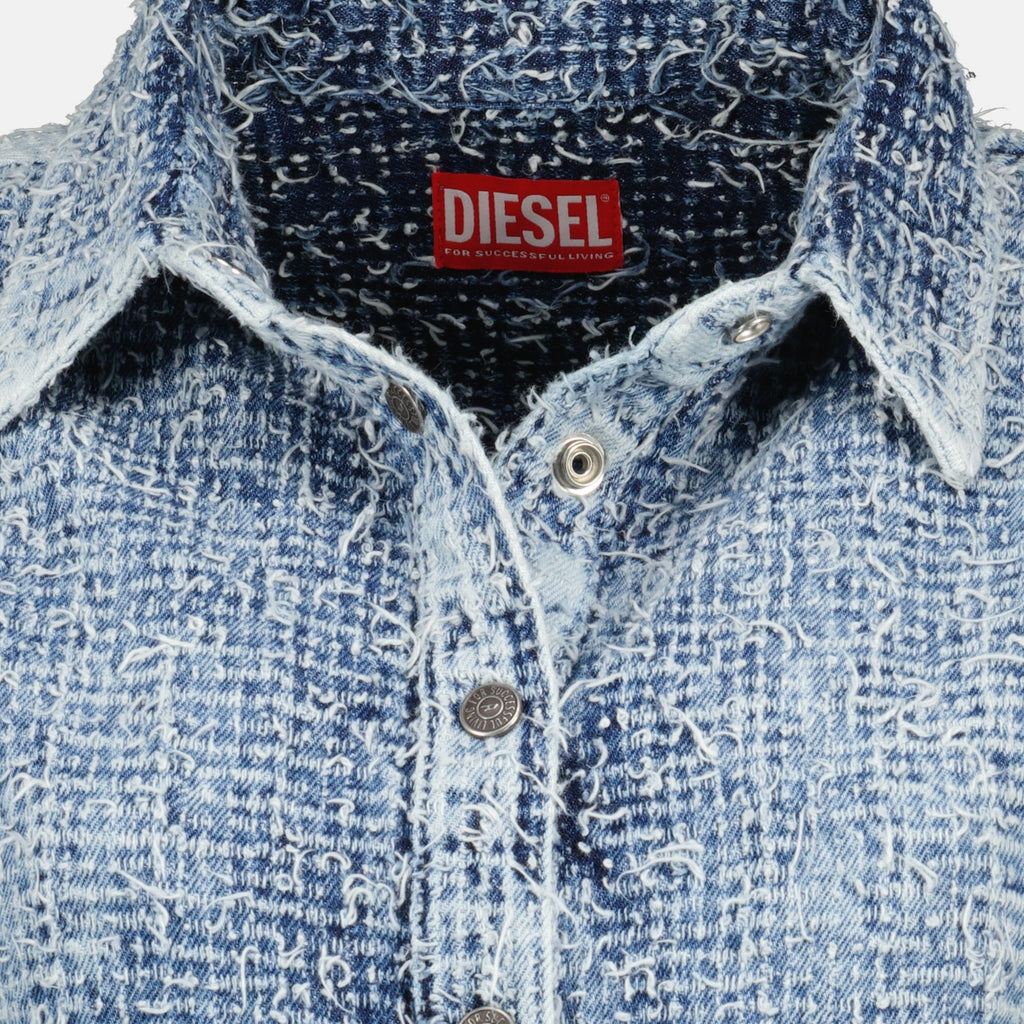 Dieselの女性用デニムシャツde-easyの画像 - シーズン春夏2026 - ディテールビュー1