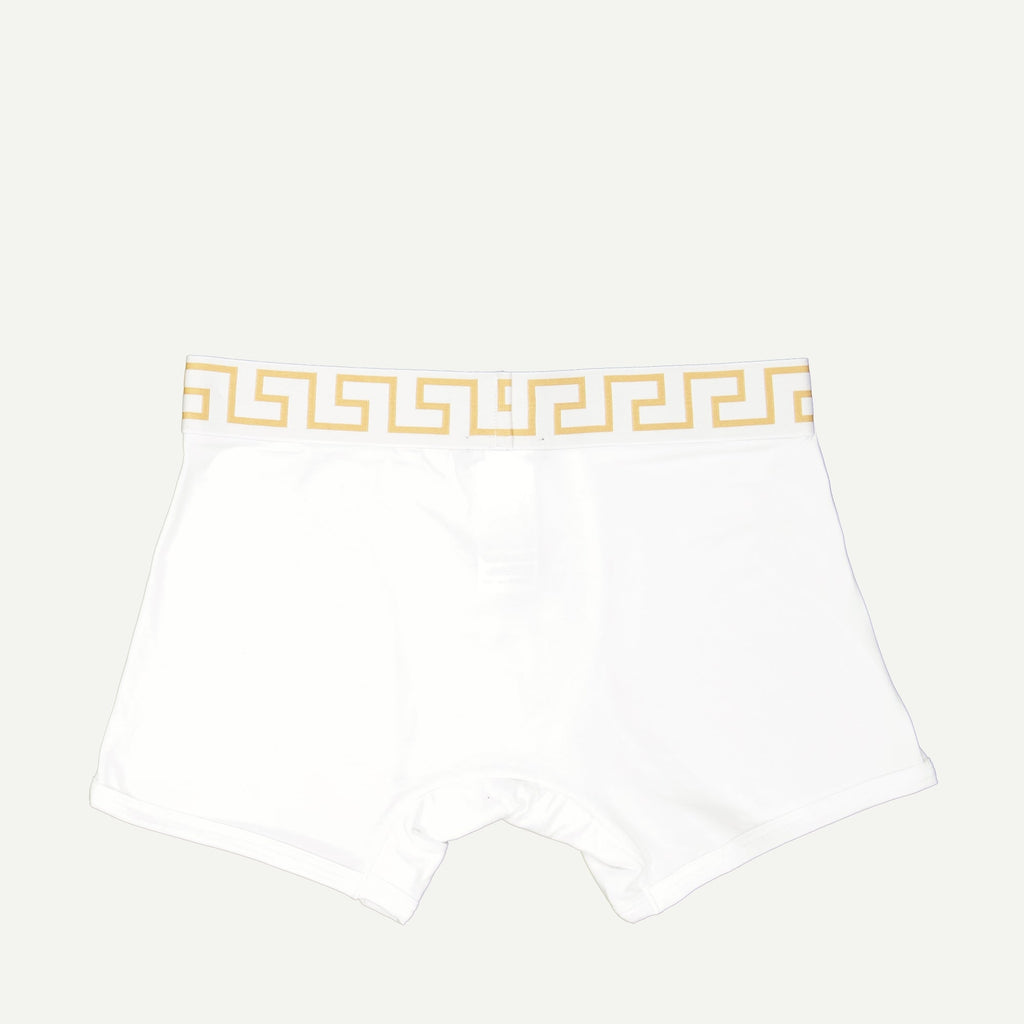 Versace Long Boxer, Greca Trim Boxer, Autumn-Winter 2024, Cotton Elastane Boxer, Iconic Men’s Boxer