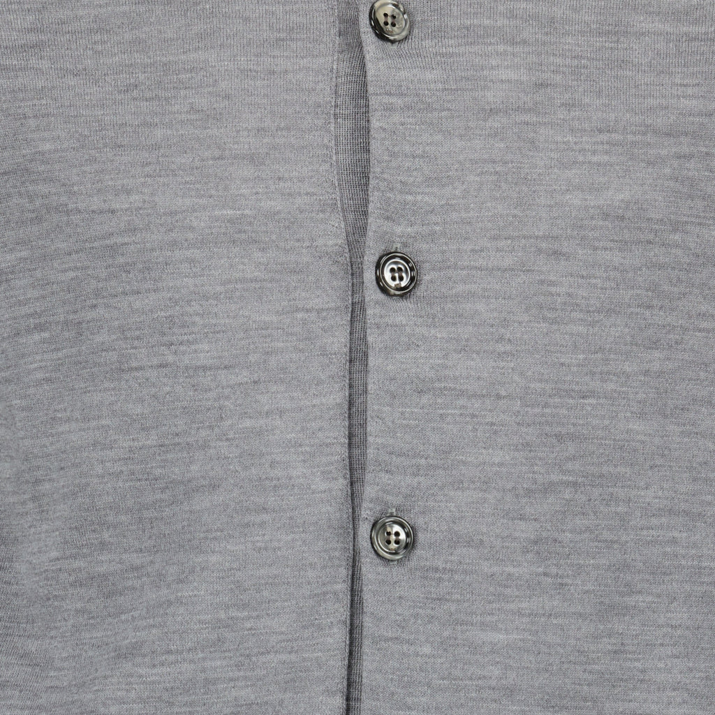 Grey Cardigan in Wool