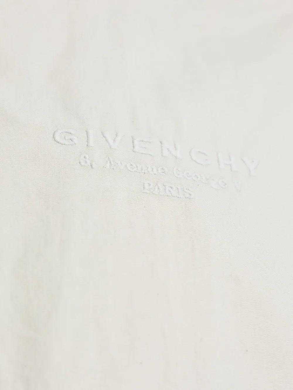 Image of Beige Cotton Bomber Jacket by Givenchy for Men - Season Autumn-Winter 2025 - Detail View 7