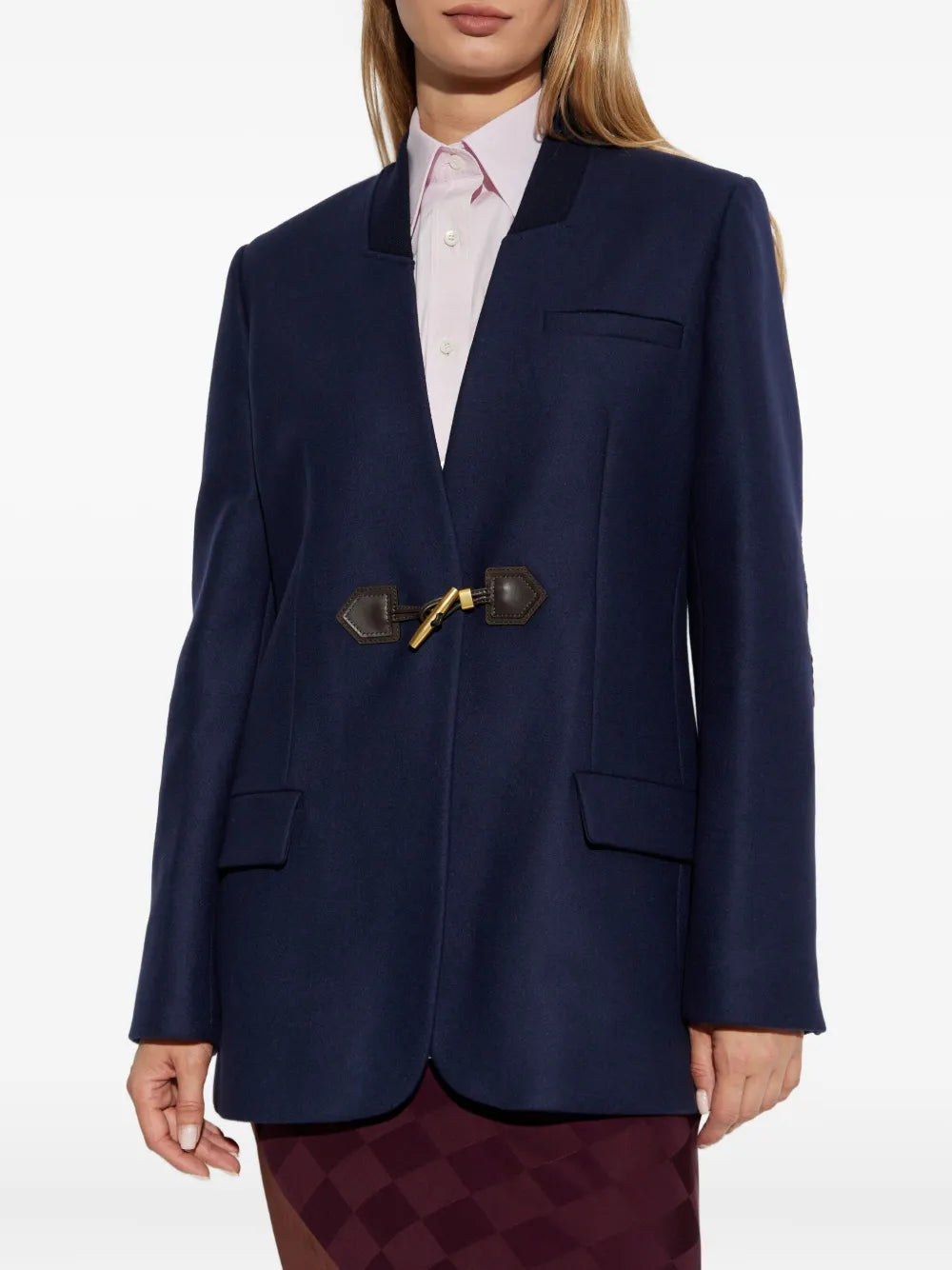Moschino Navy Wool Blazer