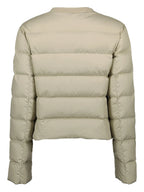 Image of Mauvezin Beige Down Jacket by Moncler for Women - Season Autumn-Winter 2025 - Model view 2