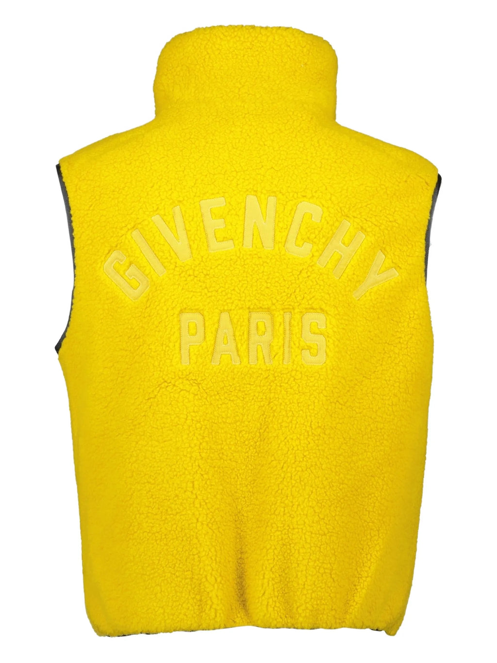 Image d'un gilet en laine jaune de Givenchy pour hommes - Saison Automne-Hiver 2025 - Vue du Modèle 1
