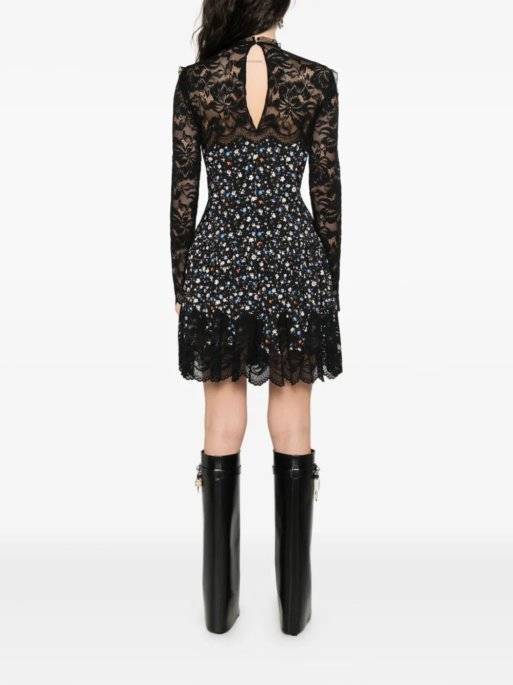 Floral Lace Short Dress