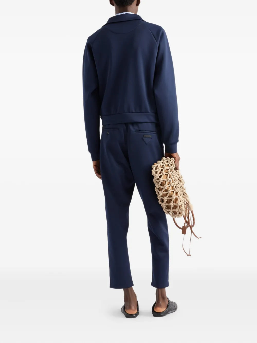 Pantalones de Nylon Azul Marino