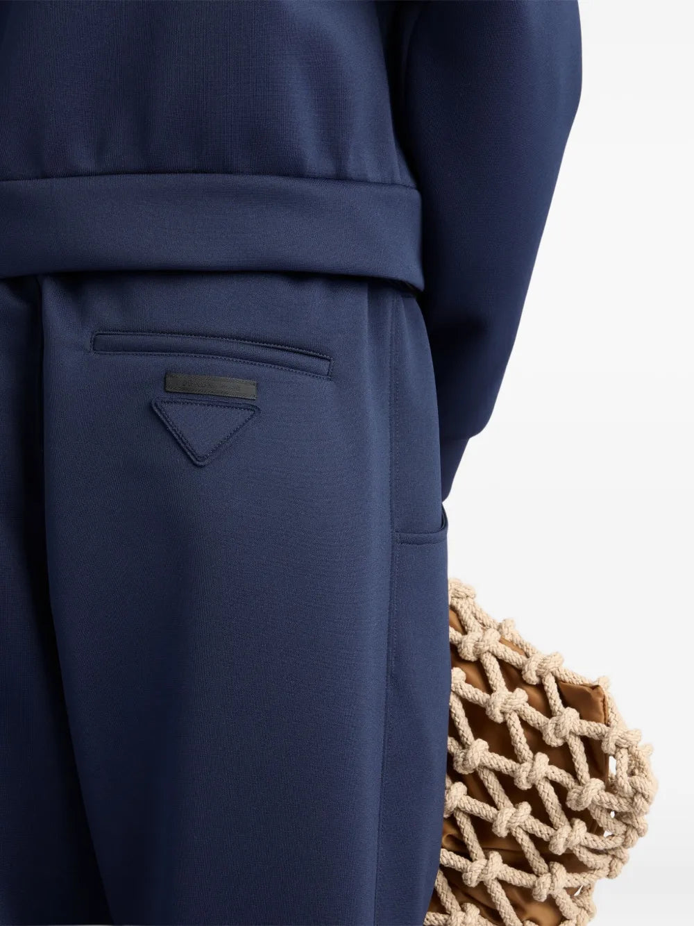 Pantalons en Nylon Bleu Marine