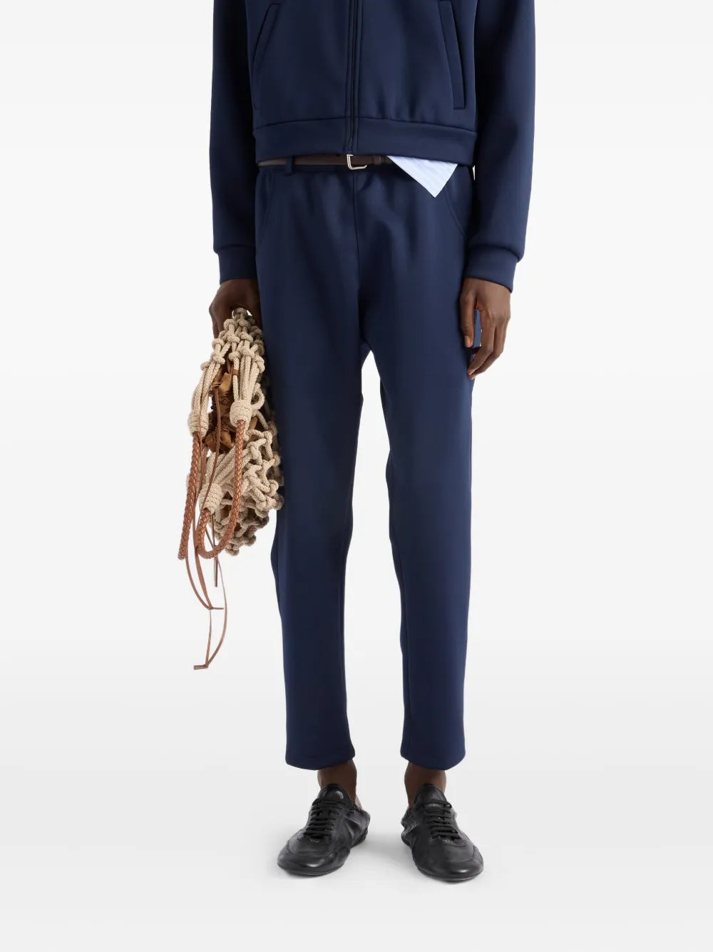 Pantalons en Nylon Bleu Marine