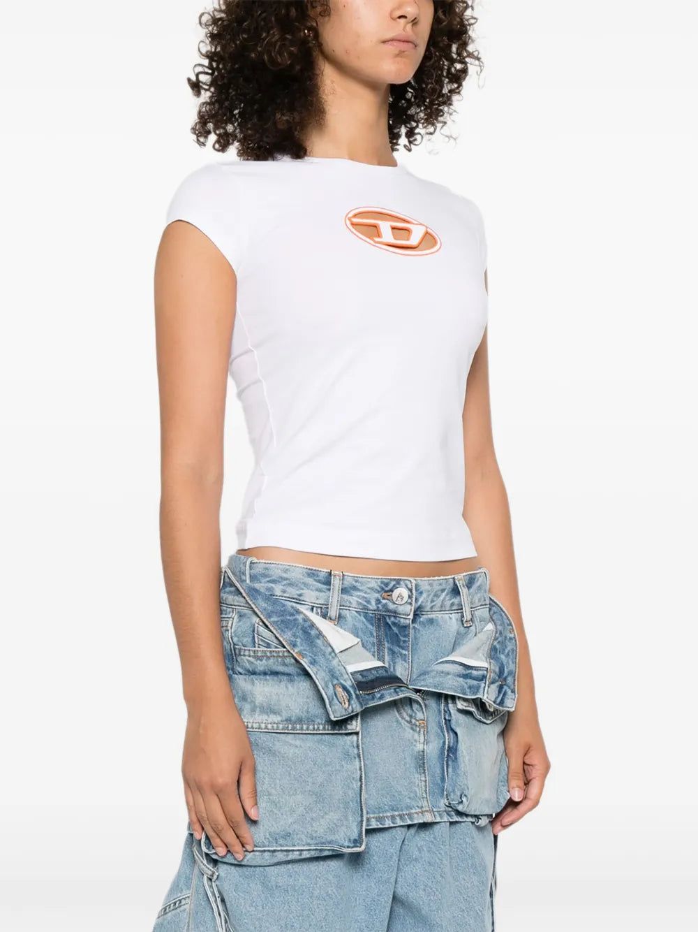 ホワイトコットンTシャツ T-Angie - ディーゼル - レディース | WE IN