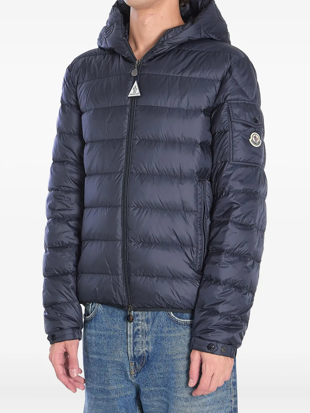 Image of Doudoune Najan Bleu Marine by Moncler for Men - Season Autumn-Winter 2025 - Model view 1